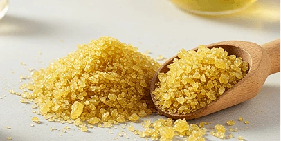 Yellow alpha lipoic acid crystals