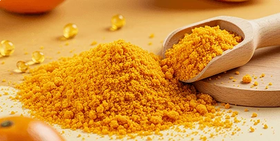 Bright orange coenzyme Q10 powder